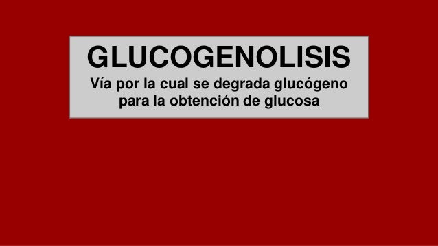 ubicacion celular de la glucogenolisis